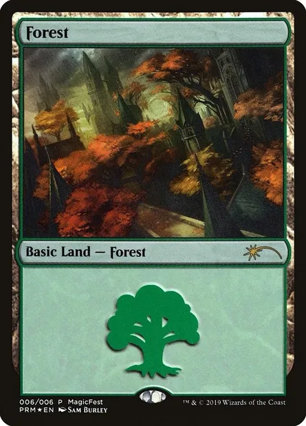 Forêt, carte Magic PF19 6 — extension MagicFest 2019