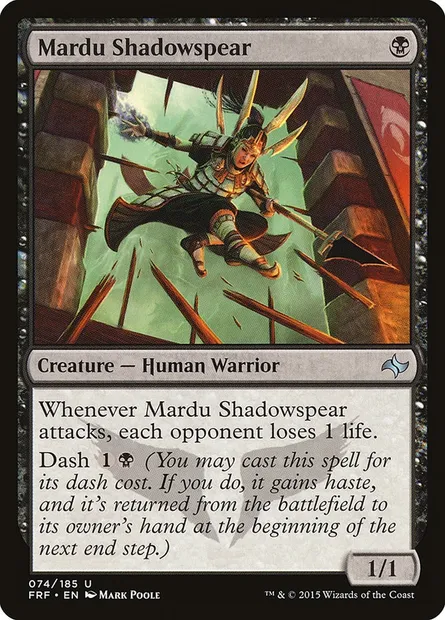 Mardu Shadowspear, Magic card FRF 74 — Fate Reforged set