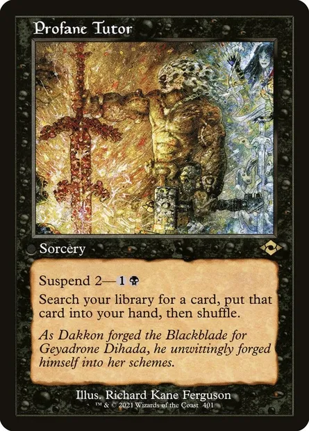 Profane Tutor, Magic card MH2 401 — Modern Horizons 2 set