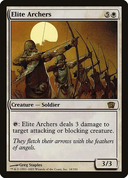 Elite Archers, Magic card 8ED 18★ — Eighth Edition set