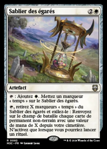 Sablier des égarés, carte Magic M3C 92 — extension Modern Horizons 3 Commander