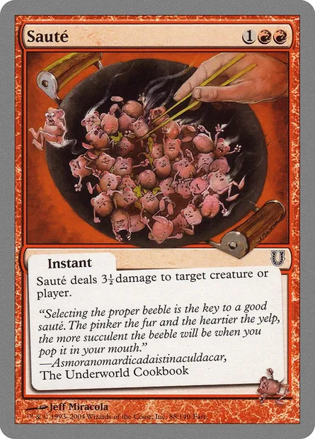 Sauté, Magic card UNH 88 — Unhinged set