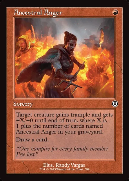 Ancestral Anger, Magic card INR 394 — Innistrad Remastered set