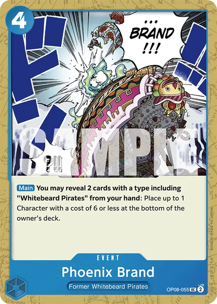 Phoenix Brand, One Piece card OP08-055 — TWO LEGENDS set