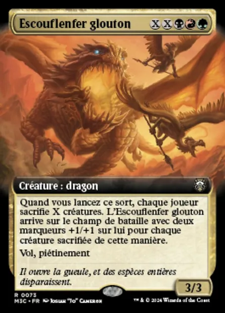 Escouflenfer glouton, carte Magic M3C 73 — extension Modern Horizons 3 Commander