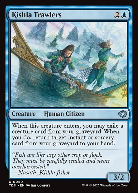 Kishla Trawlers, Magic card TDM 50 — Tarkir: Dragonstorm set