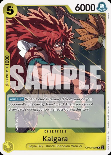 Kalgara, One Piece card OP12-099 — LEGACY OF THE MASTER set
