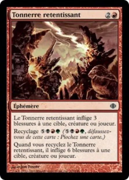 Tonnerre retentissant, carte Magic ALA 110 — extension Les éclats d'Alara