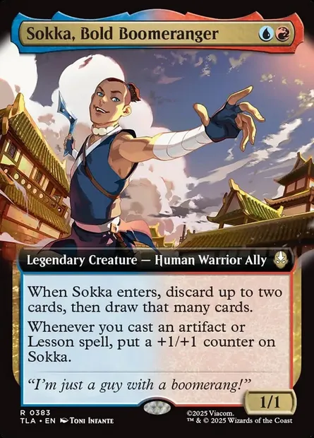 Sokka, Bold Boomeranger, Magic card TLA 383 — Avatar: The Last Airbender set