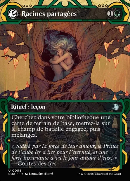 Racines partagées, carte Magic SOA 58 — extension Secrets of Strixhaven Mystical Archive