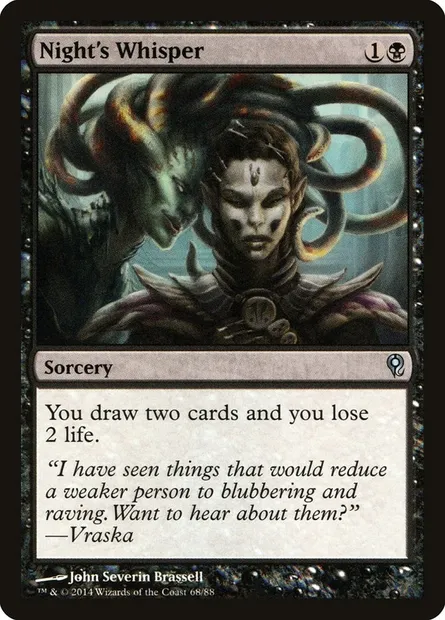 Chuchotements nocturnes, carte Magic DDM 68 — extension Duel Decks: Jace vs. Vraska