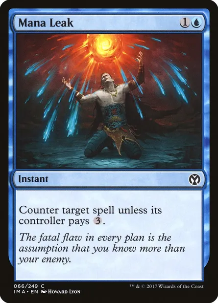 Fuite de mana, carte Magic IMA 66 — extension Iconic Masters