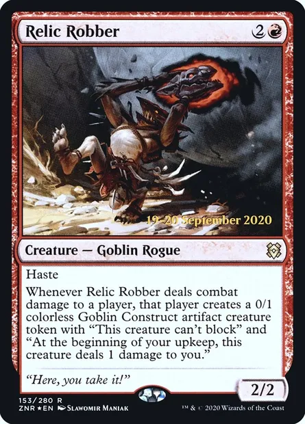 Relic Robber, Magic card PZNR 153s — Zendikar Rising Promos set