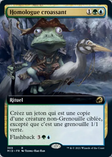 Homologue croassant, carte Magic MID 369 — extension Innistrad : chasse de minuit