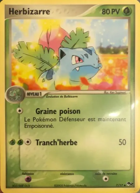 Herbizarre, carte Pokémon P2 7 — extension POP Série 2