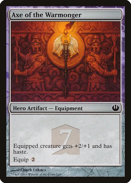 Axe of the Warmonger, carte Magic THP3 7d — extension Journey into Nyx Hero's Path