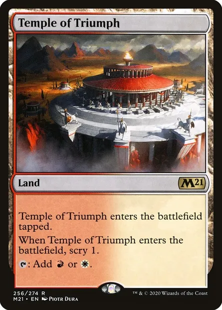 Temple of Triumph, Magic card M21 256 — Core Set 2021 set