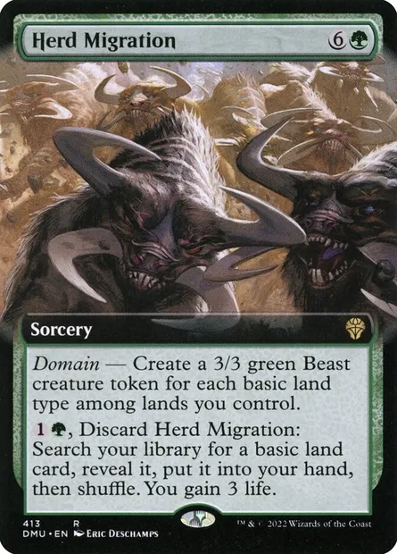Herd Migration, Magic card DMU 413 — Dominaria United set
