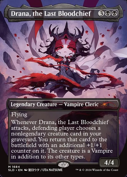 Drana, the Last Bloodchief, Magic card SLD 1684 — Secret Lair Drop set