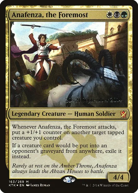 Anafenza, the Foremost, Magic card PKTK 163s — Khans of Tarkir Promos set
