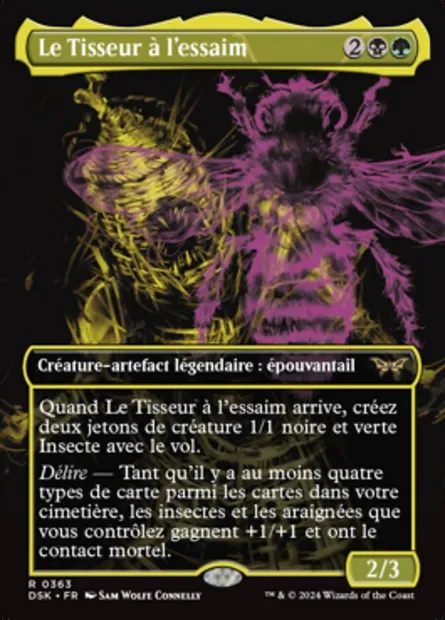 Le Tisseur à l'essaim, carte Magic DSK 363 — extension Duskmourn: House of Horror