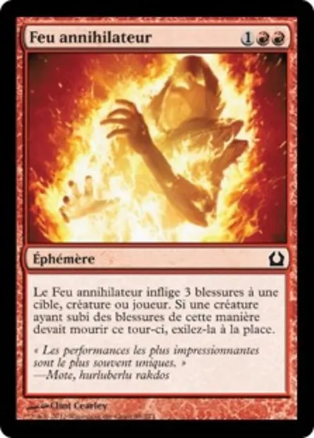Feu annihilateur, carte Magic RTR 85 — extension Retour à Ravnica