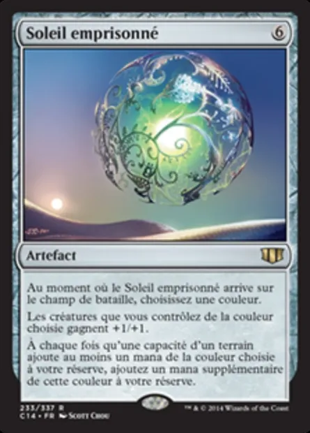 Soleil emprisonné, carte Magic C14 233 — extension Commander 2014