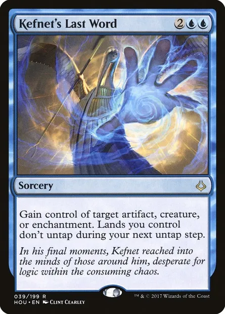 Kefnet's Last Word, Magic card HOU 39 — Hour of Devastation set