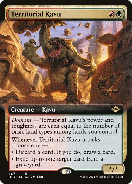 Territorial Kavu, Magic card MH2 467 — Modern Horizons 2 set