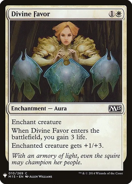 Divine Favor, Magic card PLST M15-10 — The List set