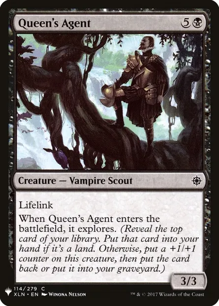 Queen's Agent, Magic card PLST XLN-114 — The List set