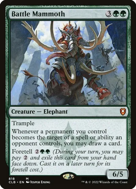 Battle Mammoth, Magic card CLB 818 — Commander Legends: Battle for Baldur's Gate set