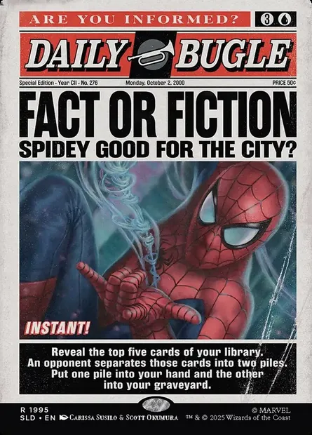 Fact or Fiction, Magic card SLD 1995 — Secret Lair Drop set
