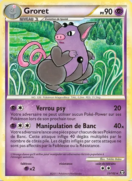Groret, carte Pokémon TM 23 — extension Triomphant