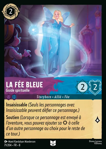 La Fée Bleue - Guide spirituelle, carte Disney Lorcana CH8-071 — extension Le Règne de Jafar