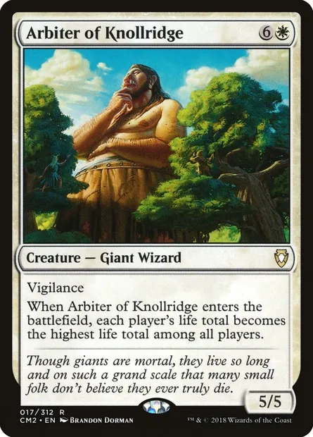 Arbitre de Tertrecime, carte Magic CM2 17 — extension Commander Anthology Volume II