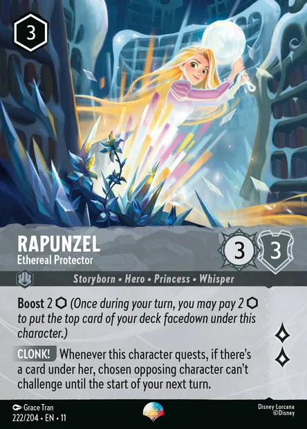Rapunzel - Ethereal Protector, Disney Lorcana card CH11-222 — Winterspell set