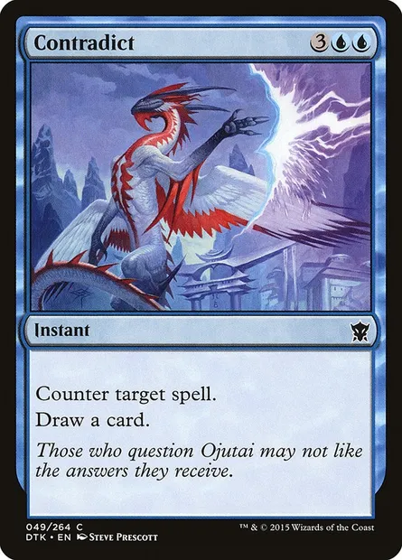 Contradict, Magic card DTK 49 — Dragons of Tarkir set