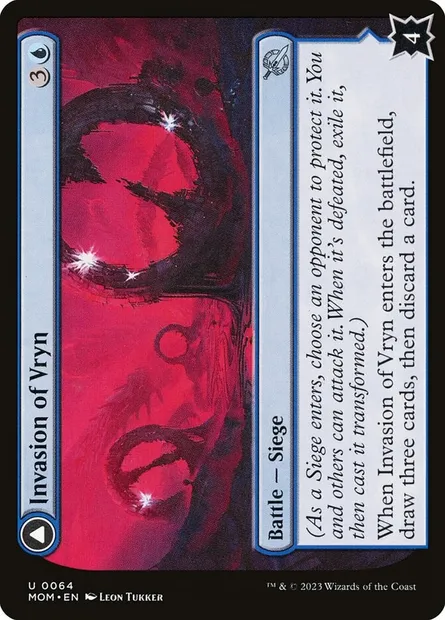 Invasion of Vryn // Overloaded Mage-Ring, Magic card MOM 64 — March of the Machine set