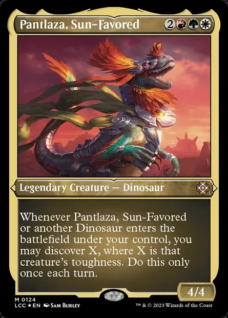 Pantlaza, Sun-Favored, Magic card LCC 124 — The Lost Caverns of Ixalan Commander set