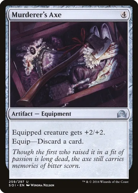 Murderer's Axe, Magic card SOI 259 — Shadows over Innistrad set