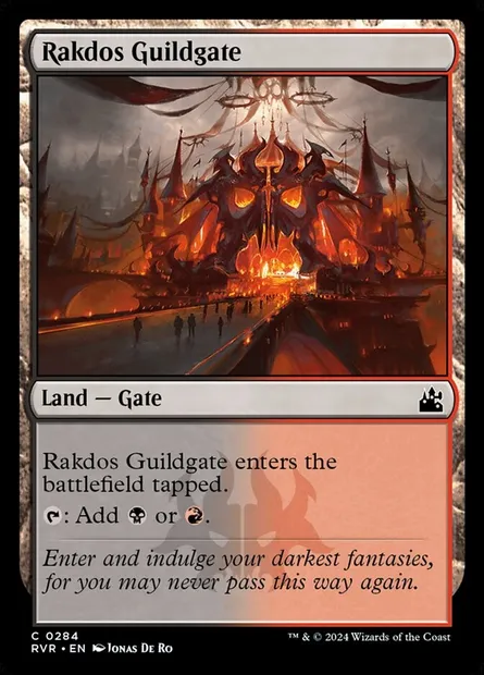 Rakdos Guildgate, Magic card RVR 284 — Ravnica Remastered set