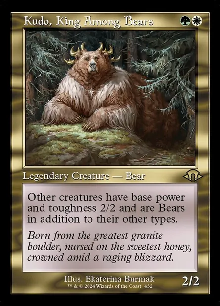Kudo, King Among Bears, Magic card MH3 432 — Modern Horizons 3 set