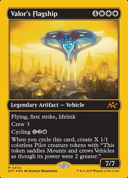 Valor's Flagship, Magic card DFT 434 — Aetherdrift set