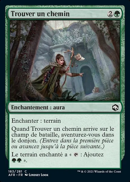 Trouver un chemin, carte Magic AFR 183 — extension Forgotten Realms: Aventures dans les Royaumes Oubliés