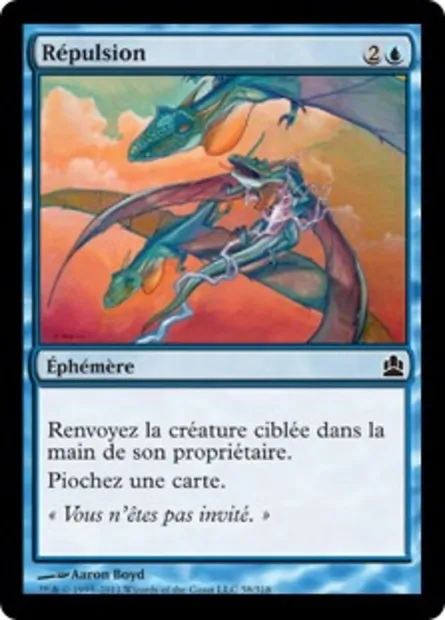 Répulsion, carte Magic CMD 58 — extension Commander 2011