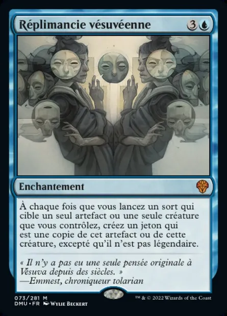 Réplimancie vésuvéenne, carte Magic DMU 73 — extension Dominaria Uni