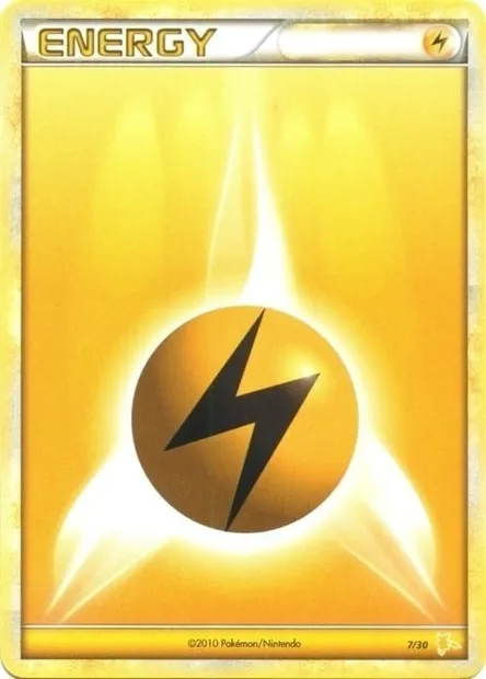 Lightning Energy, Pokémon card TK4R 007 — HS Trainer Kit (Raichu) set