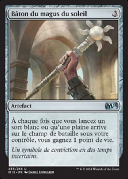 Bâton du magus du soleil, carte Magic M15 235 — extension Magic 2015