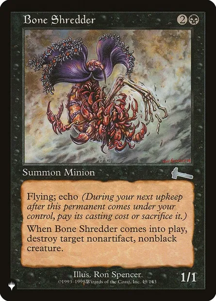 Bone Shredder, Magic card PLST ULG-49 — The List set